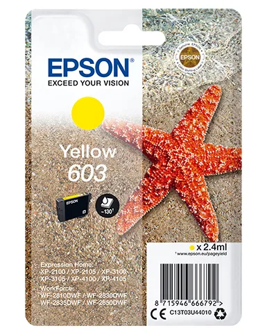 Epson Singlepack Yellow 603 Ink Epson Singlepack Yellow 603 Ink