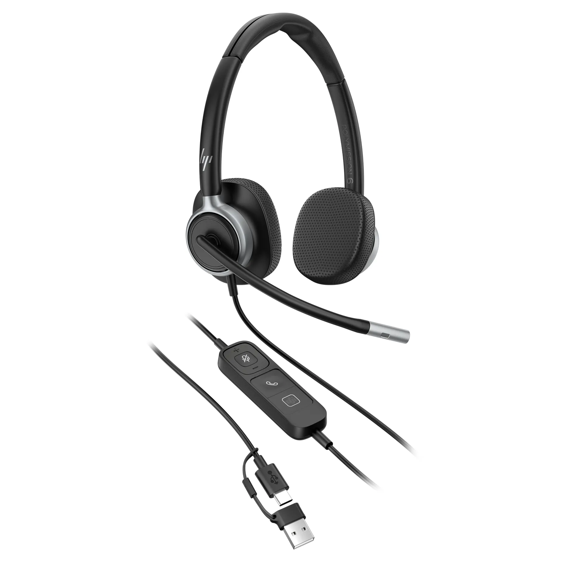 HP Poly Mission 625 Kabelgebundenes Stereo-USB-Headset – Bild 3