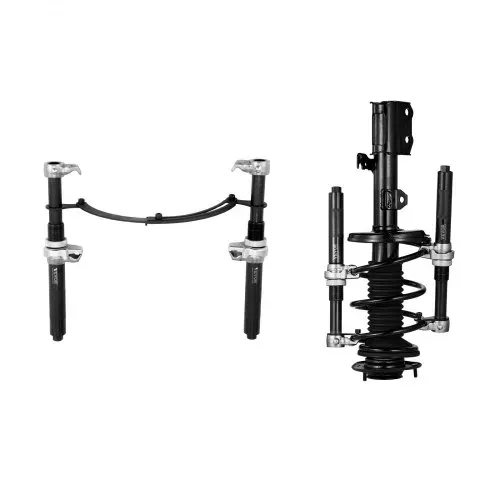 VEVOR Federspanner Satz 280 mm Max. Kompressionshub Universal Federbein Werkzeug 1200kg Tragfähigkeit federbeinspanner 220–310mm KFZ Auto Profi Feder Spanner Stoßdämpfer Werkzeug – Bild 8