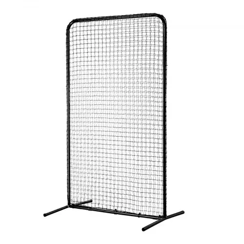 VEVOR I-Typ für Schlägerkäfig 1220 x 910 x 2130 mm Baseball- und Softball-Sicherheitsschirm Körperschutz Tragbarer Schlagschirm mit Tragetasche & Bodenpfählen, Outdoor Baseball-Pitching-Netz Schwarz – Bild 9