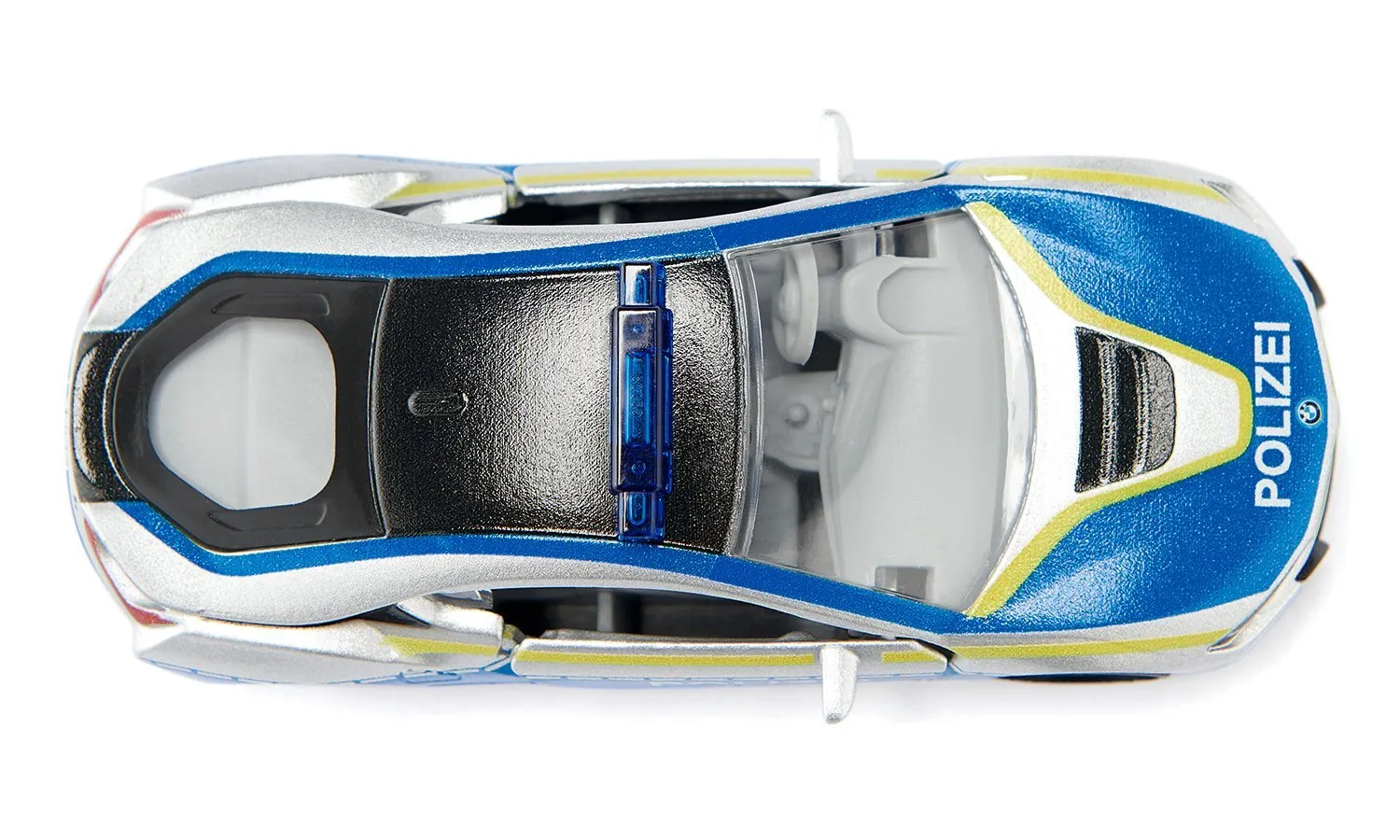 Siku BMW i8 Police Modell Polizeiwagen Vormontiert 1:50 – Bild 5