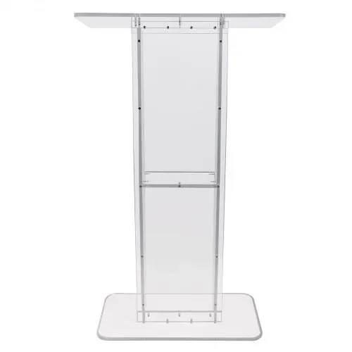 VEVOR Acryl-Podium, 1193,8 mm hoch, klarer Acryl-Podiumsständer mit breiter Lesefläche und Ablagefach, bodenstehende, klare Kanzeln aus Acryl für Kirche, Büro, Schule – Bild 9