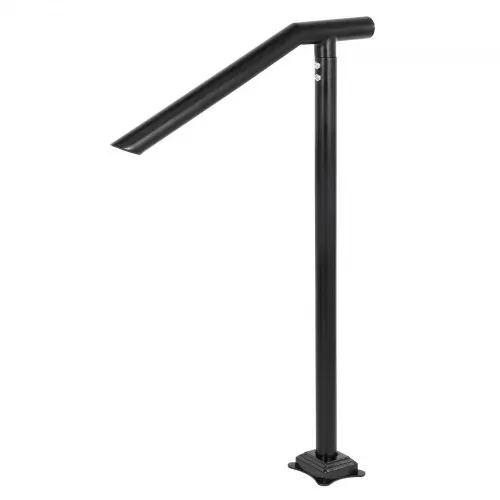 VEVOR Treppengeländer Stahl 102x71,3 cm Handlauf für 1 bis 3 Stufen Treppen Geländer 150 kg Traglast Eingangsgeländer formschön Handlauf Außen Rohrdicke 2 mm Schwarz Ideal für Outdoor-Garten Hinterhof – Bild 9