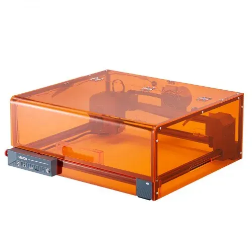 VEVOR Lasergravierer, 20 W, Lasergravur- & Schneidemaschine mit Gehäuse, Laserschneider, Graviermaschine, 7000 mm/min, 300x300 mm Arbeitsbereich, für Holz, Leder, Glas, bestimmte Metalle, Klasse 1 – Bild 8