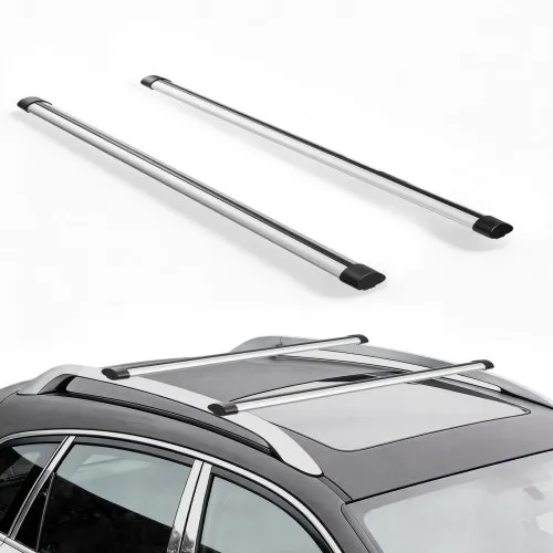 VEVOR Dachgepäckträger Dachquerträger mit 100 kg Tragkraft, 120 cm Querträger aus Aluminiumlegierung, Dachträger Ideal für Gepäck Kanus Lastenkörbe Fracht (nur Querträger, ohne Befestigungsfüße) VEVOR Dachgepäckträger Dachquerträger mit 100 kg Tragkraft, 120 cm Querträger aus Aluminiumlegierung, Dachträger Ideal für Gepäck Kanus Lastenkörbe Fracht (nur Querträger, ohne Befestigungsfüße)