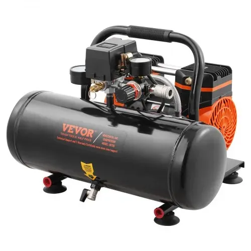 VEVOR-Luftkompressor, 2 Gallonen Stahltank, 1 PS, 2,5 CFM, 8 Bar, ölfreier Luftkompressor und max. 120 PSI Druck, 81 dB, ultraleiser tragbarer Kompressor, für Autoreparatur, Reifenbefüllung, Spritzlackierung – Bild 9