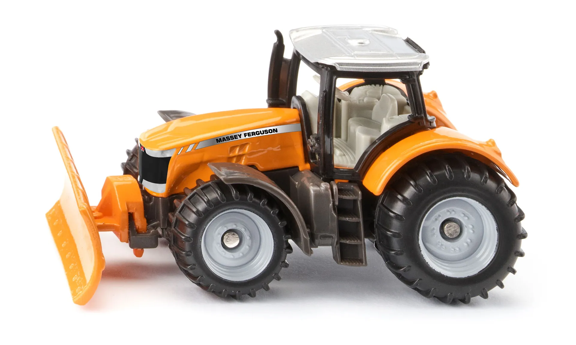 Siku Massey Ferguson mit Räumschild Traktor-Modell Vormontiert Siku Massey Ferguson mit Räumschild Traktor-Modell Vormontiert