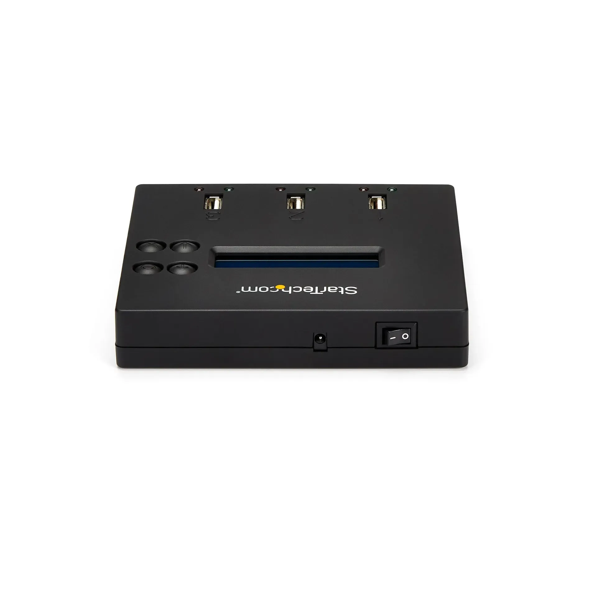 StarTech.com 1:2 USB Stick Klonstation und Löscher, Kopierer für mehrere USB Laufwerke, System and File und Sector-by-Sector Kopieren, 1,5 GB/min, 3-Pass Löschen, LCD Display – Bild 2