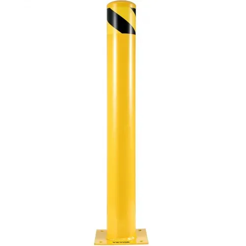 VEVOR Zwei 122 cm Parkplatz-Sicherheitspoller Parkschrankenpfosten, 20 x 20 cm Parkbarriere Parkpfosten, Parkpfosten Verkehrsstraßenröhre Stange, Geeignet für Innen- und Außenbereiche, Parkplätze – Bild 9