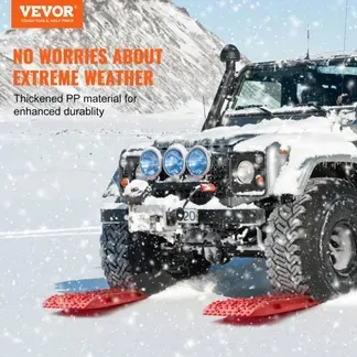VEVOR 10 TONNEN Traktionsbretter mit PP-Material, Bergungsbretter für Geländefahrzeuge/Autos/Pickups/SUVs/Wohnmobile, Paar Reifen-Traktionsmatten auf Schnee, Sand, Schlamm und losem Untergrund, Aufbewahrungstasche, lang, rot VEVOR 10 TONNEN Traktionsbretter mit PP-Material, Bergungsbretter für Geländefahrzeuge/Autos/Pickups/SUVs/Wohnmobile, Paar Reifen-Traktionsmatten auf Schnee, Sand, Schlamm und losem Untergrund, Aufbewahrungstasche, lang, rot