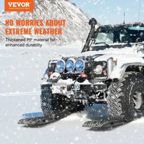 VEVOR 10 TONNEN Traktionsbretter mit PP-Material, Bergungsbretter für Geländefahrzeuge/Autos/Pickups/SUVs/Wohnmobile, Paar Reifen-Traktionsmatten auf Schnee, Sand, Schlamm und losem Untergrund, Aufbewahrungstasche, lang, schwarz VEVOR 10 TONNEN Traktionsbretter mit PP-Material, Bergungsbretter für Geländefahrzeuge/Autos/Pickups/SUVs/Wohnmobile, Paar Reifen-Traktionsmatten auf Schnee, Sand, Schlamm und losem Untergrund, Aufbewahrungstasche, lang, schwarz