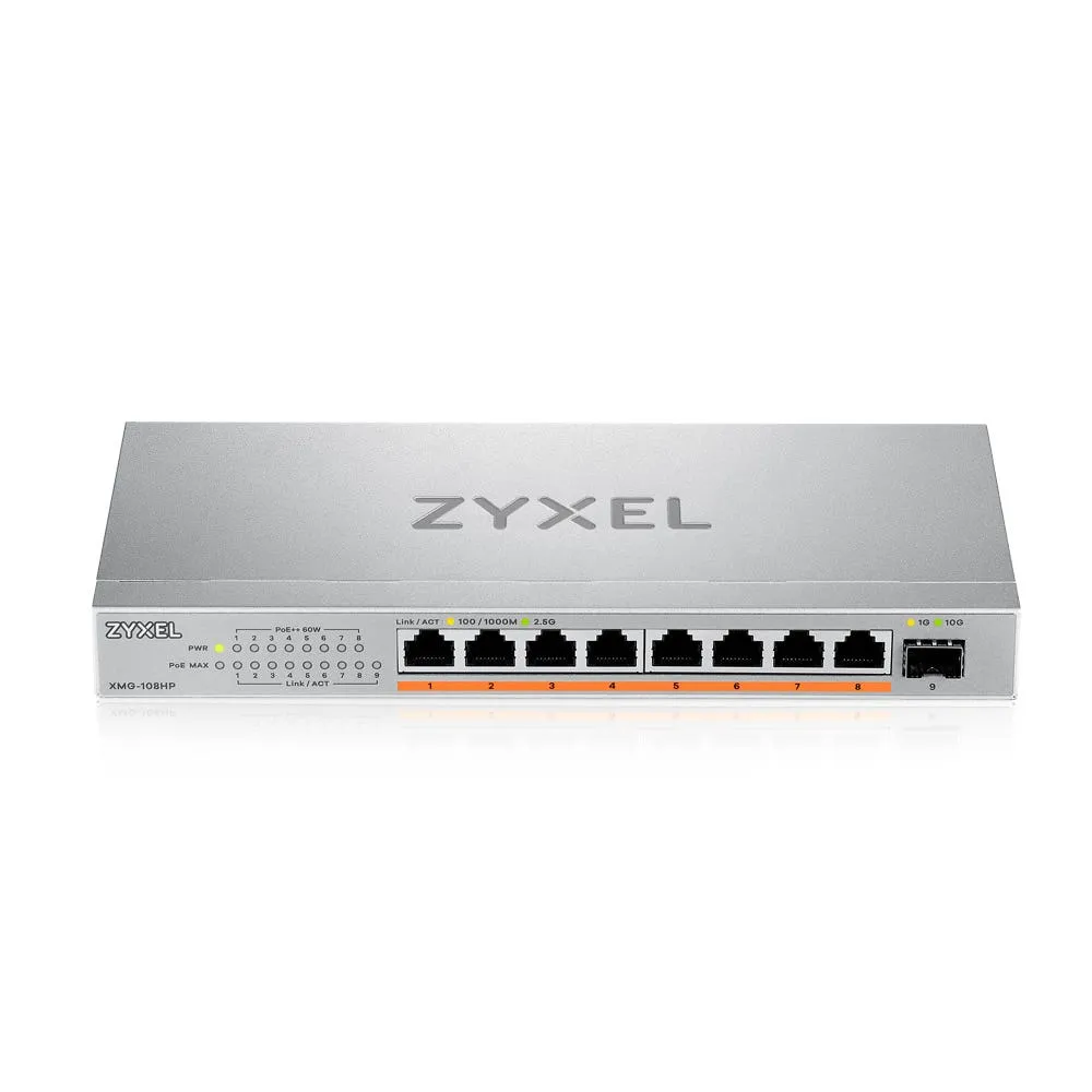 Zyxel XMG-108HP Unmanaged 2.5G Ethernet (100/1000/2500) Power over Ethernet (PoE) – Bild 3