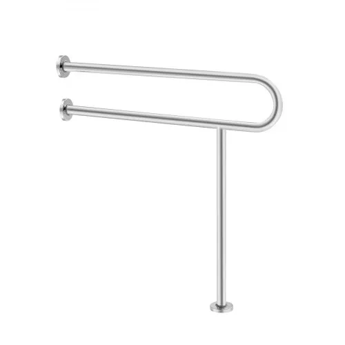 VEVOR Aufstehhilfe Toilette, 780x76x800 mm, Wandstützgriff für Behinderte, Handikap Haltegriff aus Edelstahl 304, mit Anti-Rutsch-Griff, Sicherheitshandlauf mit Stützbein & Tragkraft 136 kg VEVOR Aufstehhilfe Toilette, 780x76x800 mm, Wandstützgriff für Behinderte, Handikap Haltegriff aus Edelstahl 304, mit Anti-Rutsch-Griff, Sicherheitshandlauf mit Stützbein & Tragkraft 136 kg