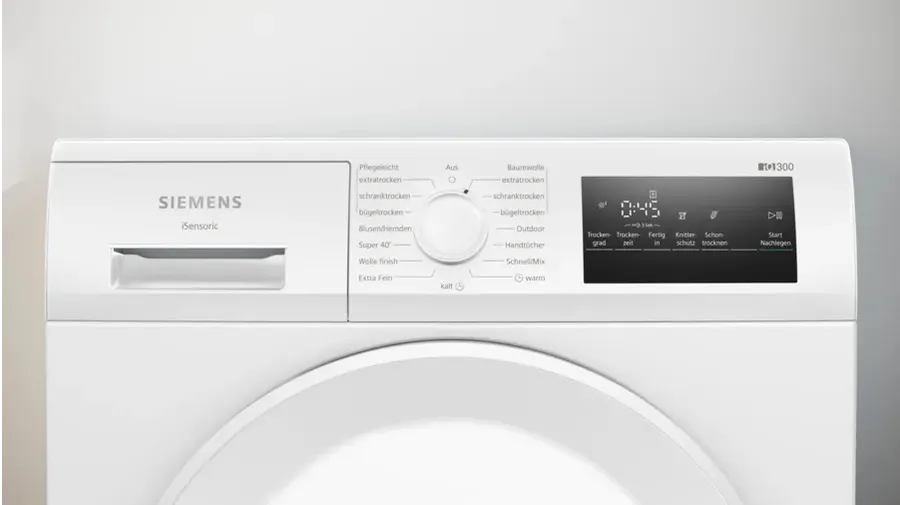 Siemens iQ300 WT43H004 Wäschetrockner Freistehend Frontlader 8 kg Weiß – Bild 2