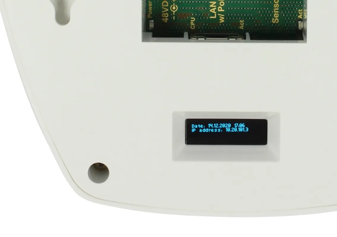 ALLNET CO2 Raumluftampel mit RGBW-LED´s / 1x MSR Sensorport / LAN (PoE) & WIFI (Netzteil) – Bild 3