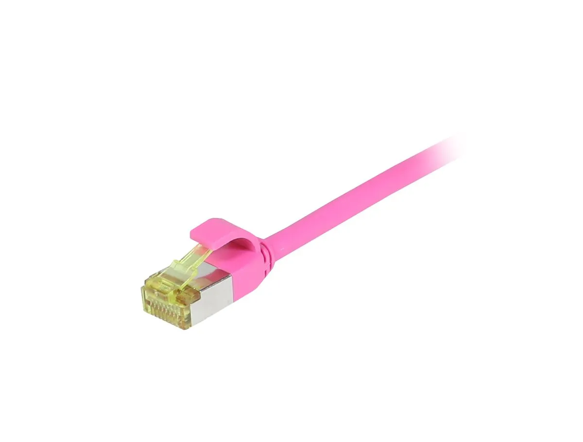 Patchkabel RJ45, CAT6A 500Mhz, 0.5m, magenta, S-STP(S/FTP), slimline rund d=4,5mm, TPE/LSZH(Superflex), AWG28, mit CAT7 Rohkabel, Synergy 21 Patchkabel RJ45, CAT6A 500Mhz, 0.5m, magenta, S-STP(S/FTP), slimline rund d=4,5mm, TPE/LSZH(Superflex), AWG28, mit CAT7 Rohkabel, Synergy 21