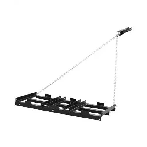VEVOR Schleppegge 122x50 cm, Wiesenegge, Wiesenschleppe mit 183 cm Kette, Hochleistungs-Nivellierrechen, Verzinkter Stahl-Feldegge für Kiesauffahrten, Passend für ATVs, UTVs & Traktoren – Bild 10