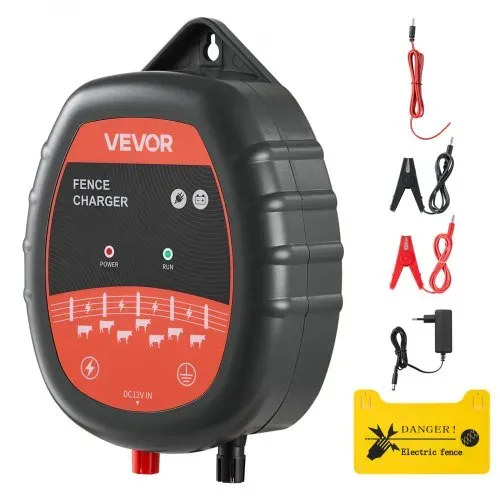 VEVOR Weidezaungerät, 10 kV 1J, AC/DC Elektrozaungerät mit LED-Anzeige, Reichweite 3 km, Leistungsstarkes Plug-in-Ladegerät, zum Schutz von Eindringen vor Wildtieren für Nutztiere & Geflügel VEVOR Weidezaungerät, 10 kV 1J, AC/DC Elektrozaungerät mit LED-Anzeige, Reichweite 3 km, Leistungsstarkes Plug-in-Ladegerät, zum Schutz von Eindringen vor Wildtieren für Nutztiere & Geflügel