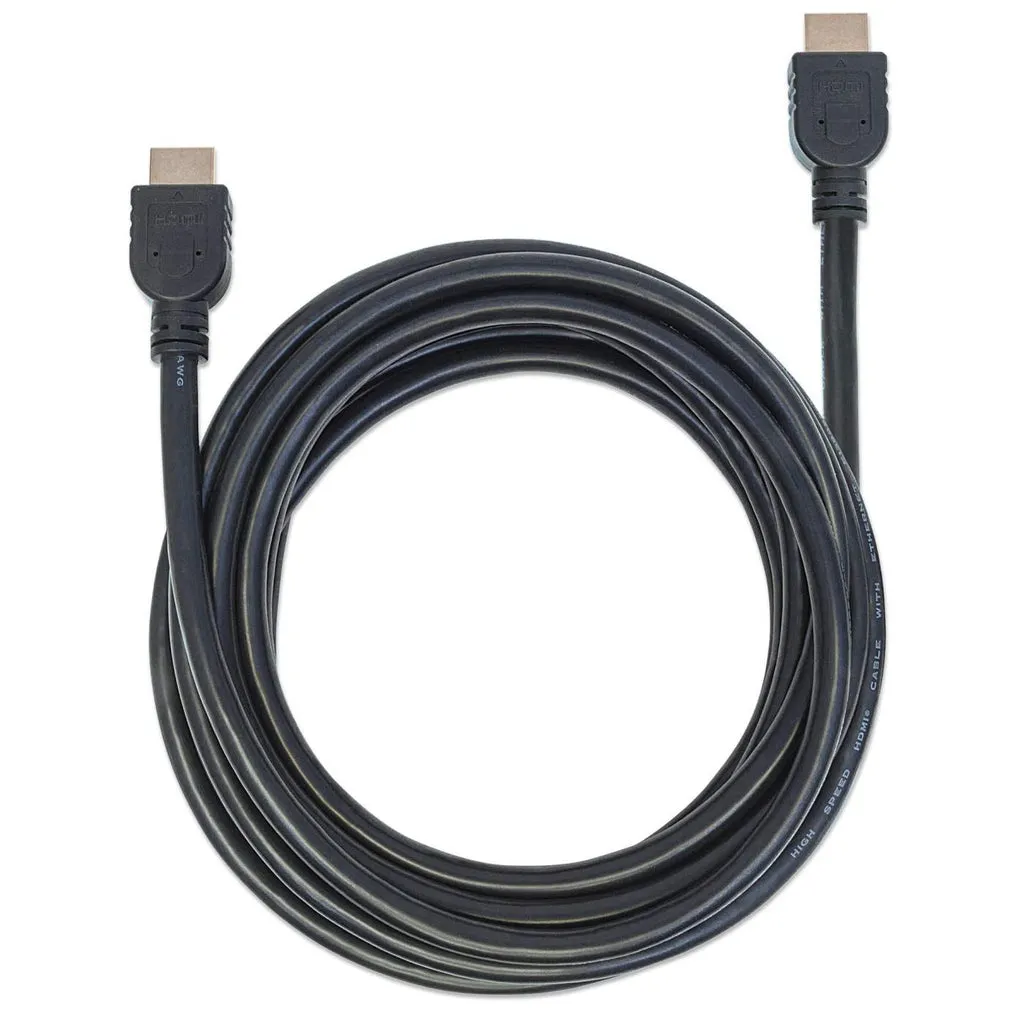 Manhattan High Speed HDMI-Kabel mit Ethernet-Kanal, CL3-zertifiziert für Wandinstallationen, HEC, ARC, 3D, 4K@60Hz, CL3, HDMI-Stecker auf HDMI-Stecker, geschirmt, schwarz, 5 m – Bild 5