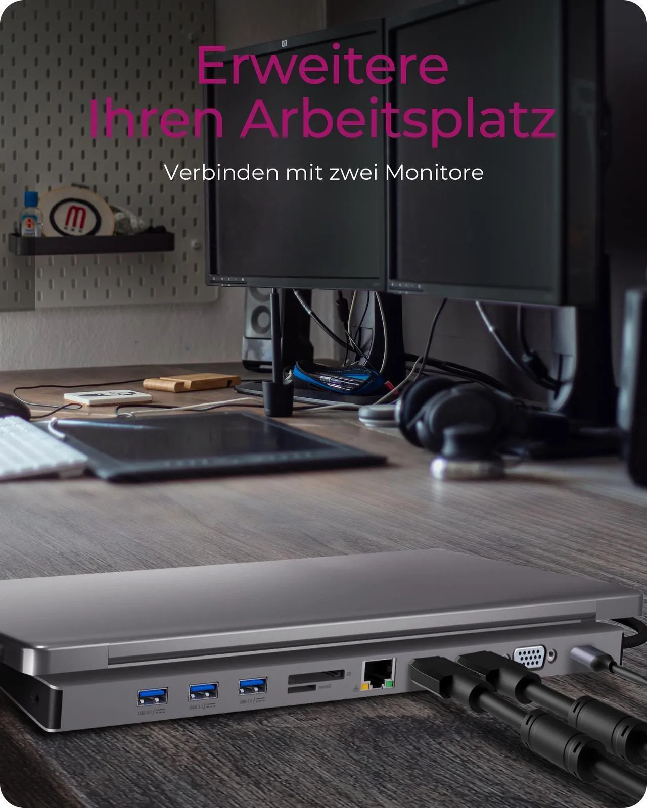 ICY BOX DockingStation 11-in-1, Notebook – Bild 7
