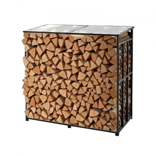 VEVOR Metall Kaminholzregal, 143x70x143 cm Brennholzregal, Kaminholzunterstand, max. Tragkraft 300 kg, Feuerholzregal, Kaminholzlager, Stapelhilfe für Veranden, Terrassen, Gärten VEVOR Metall Kaminholzregal, 143x70x143 cm Brennholzregal, Kaminholzunterstand, max. Tragkraft 300 kg, Feuerholzregal, Kaminholzlager, Stapelhilfe für Veranden, Terrassen, Gärten