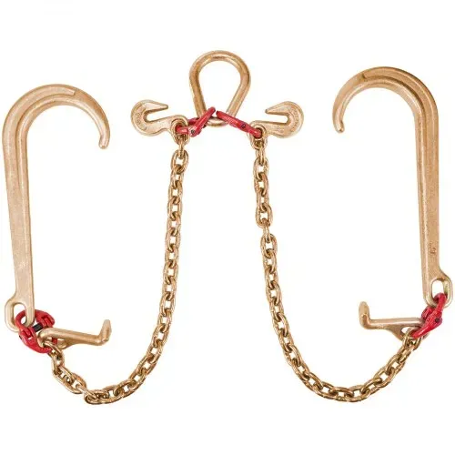 VEVOR 8 mm×30 cm G80 V-Kettenzaum mit 2 Beinen und 38 cm großen J-Haken und T-Haken – Bild 9
