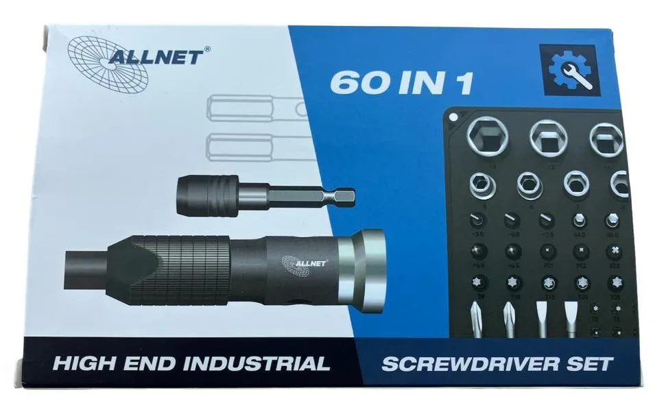 ALLNET Tools Schraubenzieher Set, Hochwertiges Toolkit/Werkzeug 60 Teile – Bild 2