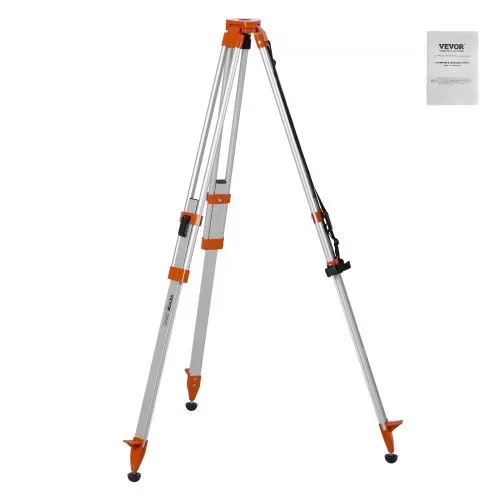 VEVOR Laser-Wasserwaagen-Stativ, 5/8"-11-Gewindehalterung, 16,53-65,55 Zoll Höhenverstellung, robustes Vermessungs-Stativ für Bau-Laser-Wasserwaagen-Scanner, einziehbare Beine, rutschfeste Füße, professionell – Bild 8