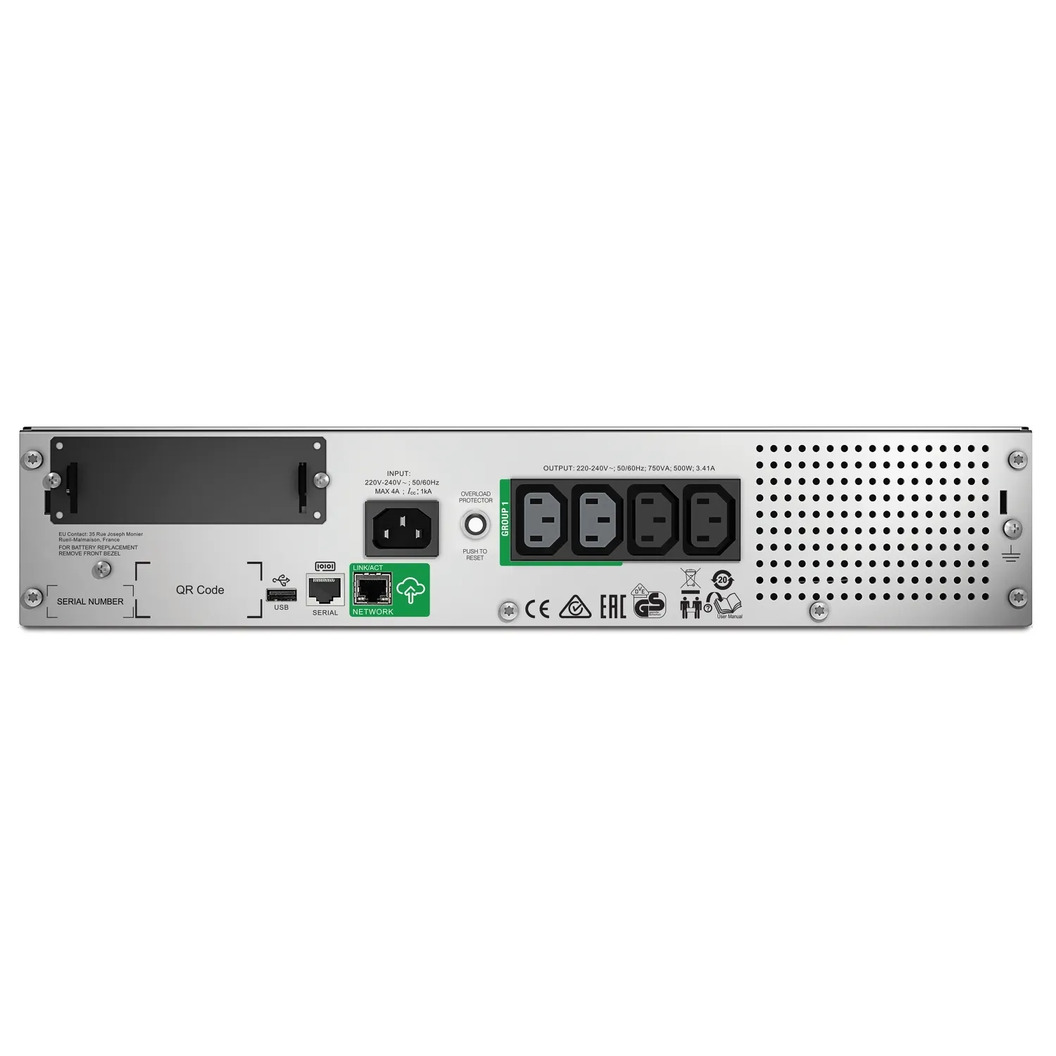 APC Smart-UPS SMT750RMI2UC USV – 4x C13, USB, Rack-montierbar, SmartConnect, 750VA – Bild 2