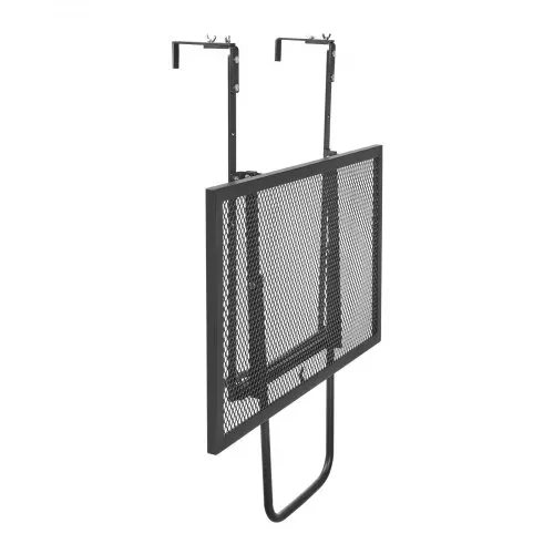 VEVOR Balkontisch, 61x41 cm, klappbarer Balkonhängetisch aus Metall, Klapptisch für Geländer im Freien, 5-stufig verstellbar, passend für Geländer von 1 bis 4,7 Zoll, Serviertisch für Terrasse & Deck – Bild 10