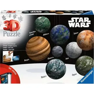 3D Puzzleball Sortiment: Himmelskörper der Star Wars Galaxie 3D Puzzleball Sortiment: Himmelskörper der Star Wars Galaxie