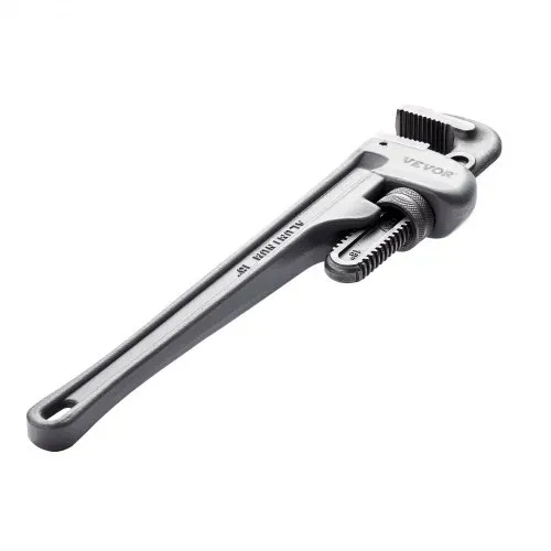 VEVOR 3-teiliges Rohrzangen-Set, 10" 14" 18" gerade Aluminium-Rohrzange, verstellbarer Sanitärschlüssel, mit hochfester Backe und ergonomischem Griff, aufhängbares Design, für Wasserleitungen – Bild 10