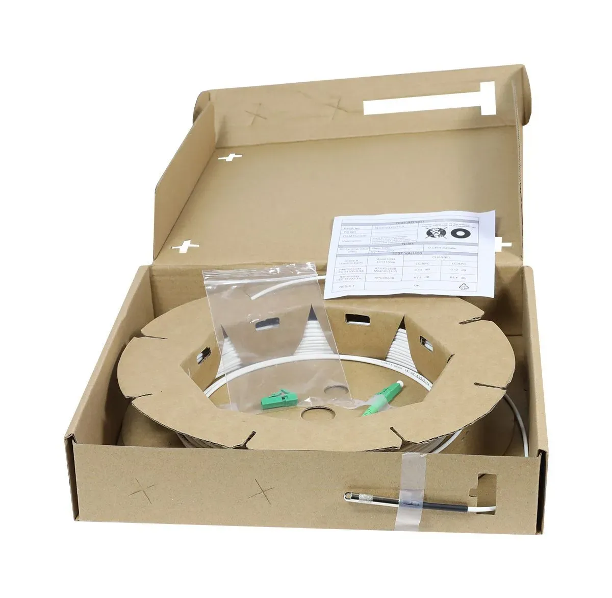 LWL-1-Faser-Patchk. 25mtr.LC(APC)-LC(APC), 9/125u, OS2, G657A2, AD=2,2mm, 1xZiehhilfe, Synergy21, – Bild 3