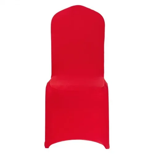 VEVOR Stuhlhussen Stuhlbezug 50 Stk. waschbarer & abnehmbarer Stuhlüberzug aus Polyester-Spandex für Hochzeitsfeiern Esszimmerbankette Restaurant, passend für Stühle (51 x 45 x 95 cm) Rot – Bild 9