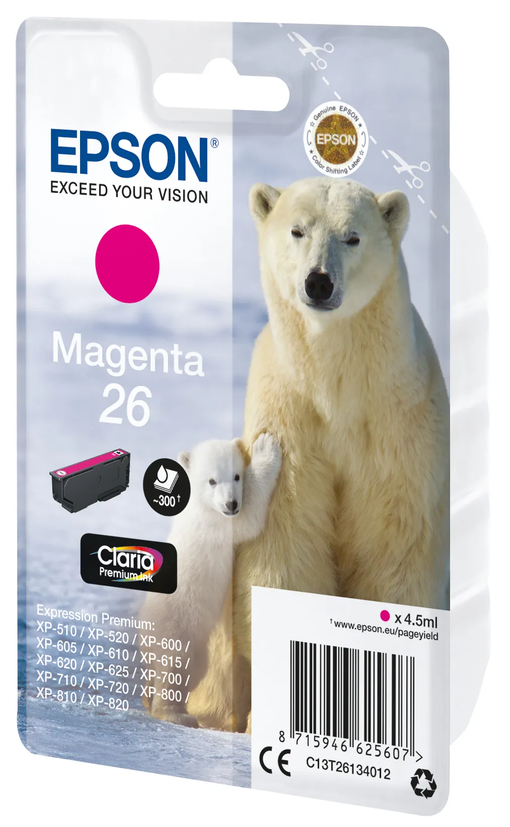 Epson Polar bear Singlepack Magenta 26 Claria Premium Ink – Bild 2