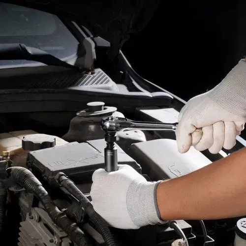 VEVOR Schlagsteckschlüsselsatz 6,35 mm Antrieb, 14-teiliger Steckschlüsselsatz metrisch 4-15 mm, Cr-Mo-Legierungsstahl für Autoreparatur, leicht lesbare Größenmarkierungen robuste Konstruktion – Bild 7