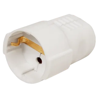 Schutzkontakt-Kupplung McPower, weiß Schutzkontakt-Kupplung McPower, weiß