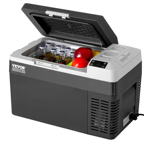 VEVOR Tragbarer Autokühlschrank, 12-Volt-Autokühlschrank, 25 L Einzelzonen-Tragbarer Gefrierschrank, Einstellbare Temperatur, Kompressorkühler für Zuhause, Outdoor, Camping, Wohnmobil, Auto VEVOR Tragbarer Autokühlschrank, 12-Volt-Autokühlschrank, 25 L Einzelzonen-Tragbarer Gefrierschrank, Einstellbare Temperatur, Kompressorkühler für Zuhause, Outdoor, Camping, Wohnmobil, Auto
