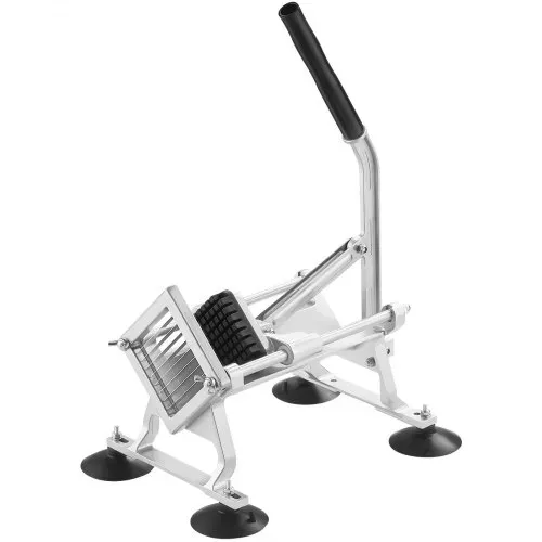 VEVOR Kommerzieller Gemüseschneider, 3/8 Zoll Obstschneider, Gemüseschneider aus Edelstahl & Aluminiumlegierung, Schneider mit rutschfesten Füßen, für Radieschen, Zwiebeln, Kartoffeln, Zitronen – Bild 9