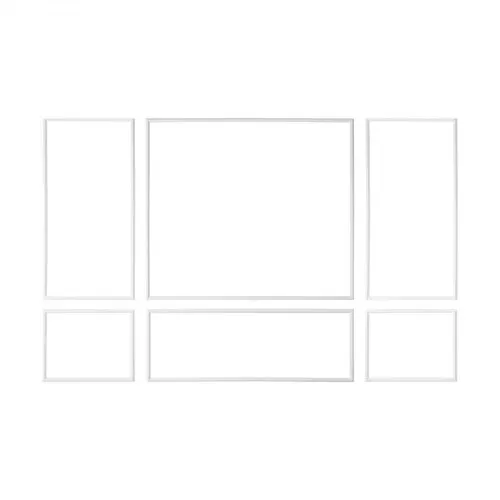 VEVOR Wandform-Set, 3er-Pack, 78,99/80,01/60,96/90,93cm Stuckleisten aus Lackierbarem Polystyrol, Wandleiste, Zierleiste für Wände, Friesleisten für Wohnzimmer, Schlafzimmer, Zuhause, Weiß – Bild 8