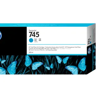 HP 745 DesignJet Druckerpatrone Cyan, 300 ml HP 745 DesignJet Druckerpatrone Cyan, 300 ml