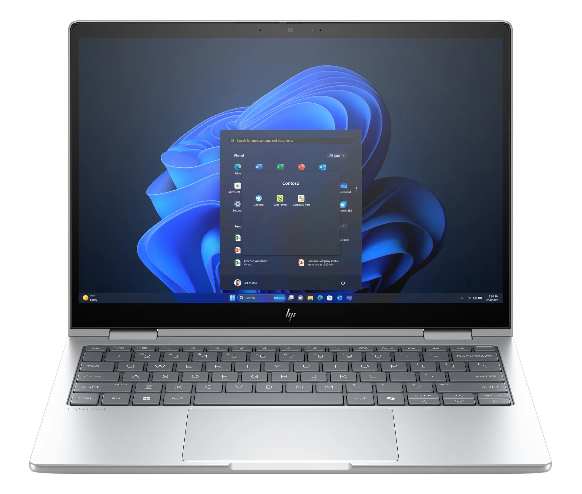 HP EliteBook 8 Flip G1i 13 inch Notebook AI PC Intel Core Ultra 5 225U Hybrid (2-in-1) 33,8 cm (13.3") Touchscreen WUXGA 16 GB LPDDR5x-SDRAM 512 GB SSD Wi-Fi 7 (802.11be) Windows 11 Pro Silber – Bild 2