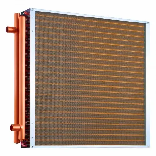 VEVOR Lamellenwärmetauscher 610x610mm, 65,9kW Wärmetauscher mit Kupferanschlüssen & Aluminiumlamellen, Wasser-Luft-Wärmeüberträger mit 2,5 MPa Arbeitsdruck, Wärmeaustauscher für Heizung Kühlung Indoor – Bild 10