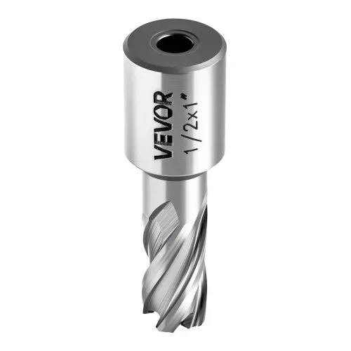 VEVOR HSS-Kernbohrer Weldon-Schaft 5-tlg. Magnetbohrer 25,4 mm Schnittdurchmesser, 3 Bohrer mit 2 Zentrierstiften, 25,4 mm Schnitttiefe, 3 Kunststoffboxen für Magnetbohrmaschinen, Stahl, Aluminium – Bild 8