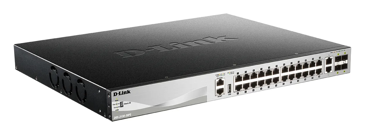 D-Link DGS-3130-30PS/E Netzwerk-Switch Managed L3 Gigabit Ethernet (10/100/1000) Power over Ethernet (PoE) Grau – Bild 3