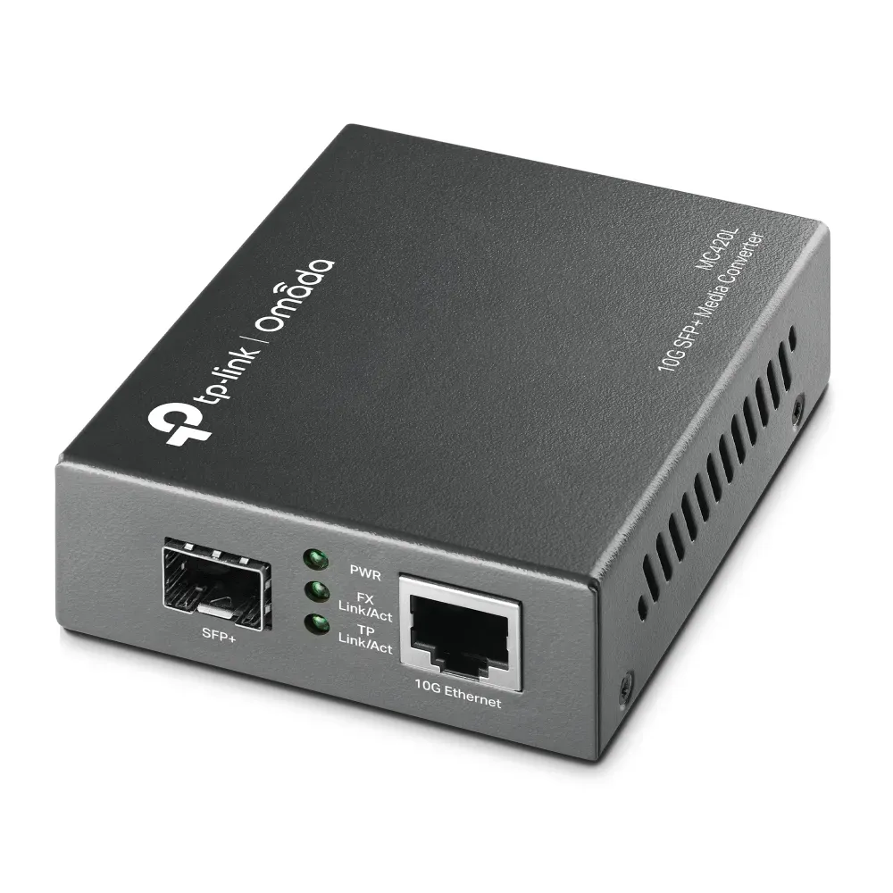 Omada by tp-link MC420L – 10G RJ45 to 10G SFP+ Slot Omada by tp-link MC420L – 10G RJ45 to 10G SFP+ Slot