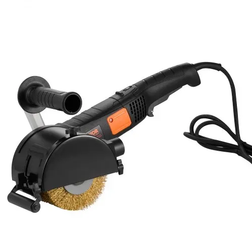 VEVOR Poliermaschine, 1300 W, 6 variable Geschwindigkeiten, Oberflächenbearbeitungswerkzeug, handgeführte elektrische Metall-Poliermaschine mit Stahldraht-Polierrad für Edelstahl – Bild 8