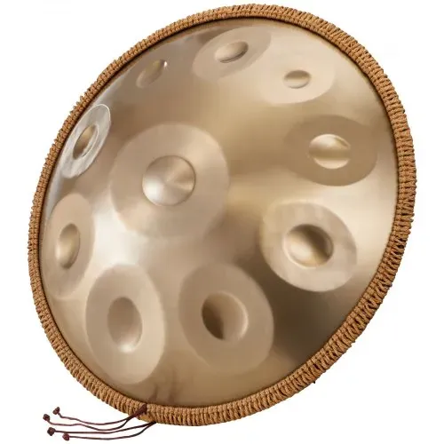 VEVOR Handpan, 55 cm, 10 Noten, D-Moll-Handtrommel, Drum-Instrument mit Schlägeln, 432-Hz-Handpan-Ständer & Tragetasche, Heilende Klangtrommel aus Stahl, Schlaginstrumente für Erwachsene & Anfänger – Bild 9