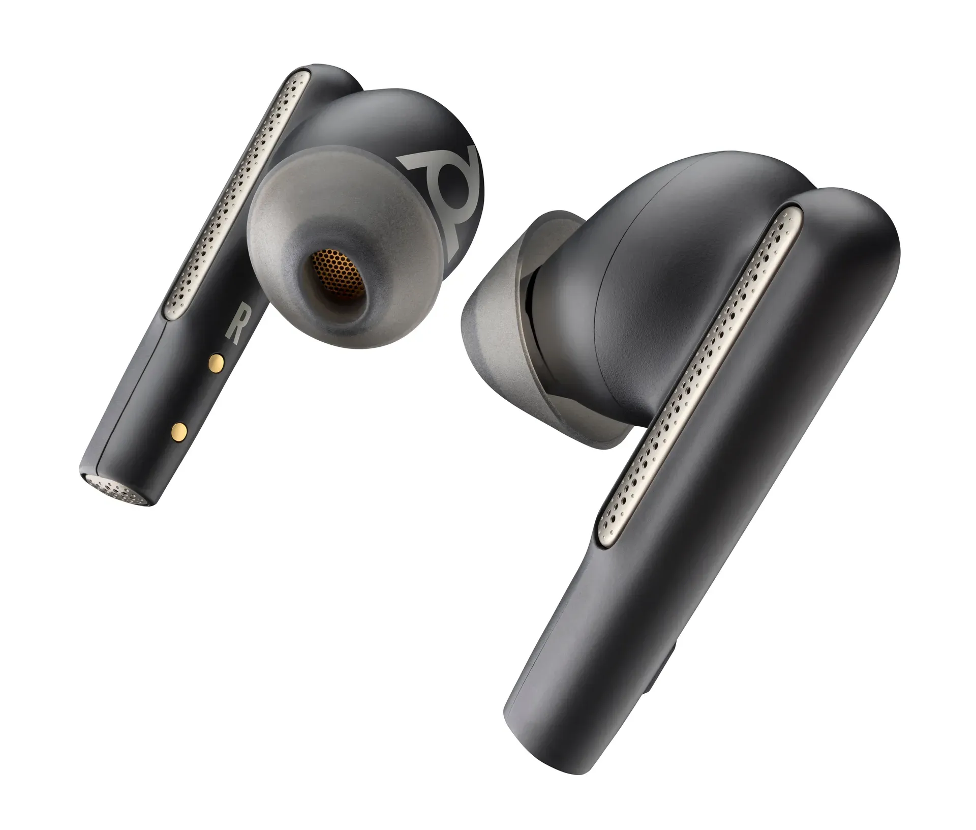 HP Poly Voyager Free 60+ UC Carbon Black Earbuds +BT700 USB-C Adapter +Touchscreen-Ladeetui – Bild 2