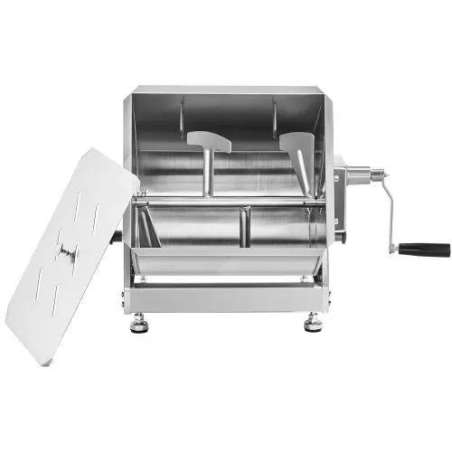 VEVOR manueller Fleischmischer 30 L Fleischverarbeitungsgerät mit Kippbehälter (maximales Mischen von 20,4 kg Fleisch), Fleischmischer Wurstmischer mit Untersetzungsgetriebe, Handmixer für Hackfleisch – Bild 9